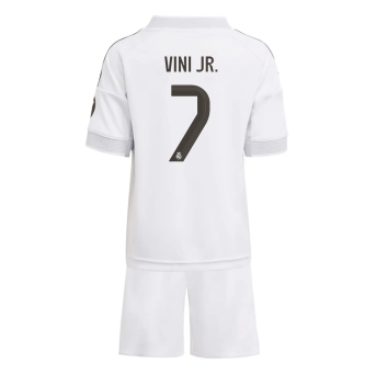 Billige Fotballdrakt Real Madrid Vinicius Junior #7 Replika Hjemmedraktsett Barn 2025-26 Kortermet (med bukser)